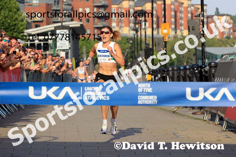 The 2023 UK Athletics Womens 5k Road Race Champs., Newcastle Quayside.  Photo: David T. Hewitson/Sports for All Pics